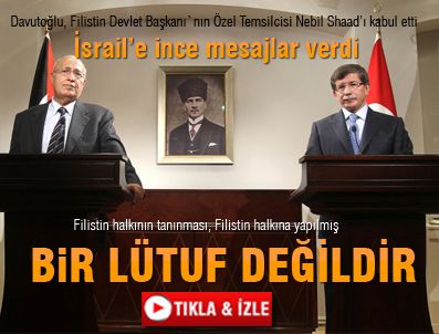NEBIL EL ARABI - Ahmet Davutoğlu, Filistin Devlet Başkanı'nın Özel Temsilcisini Kabul Etti
